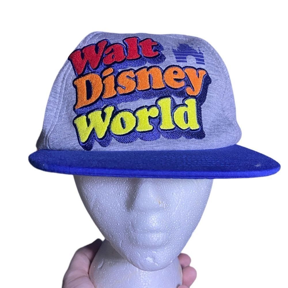 NWT Walt Disney World 71 Flat Brim Gray/Blue Snapback Hat Unisex Adjustable size